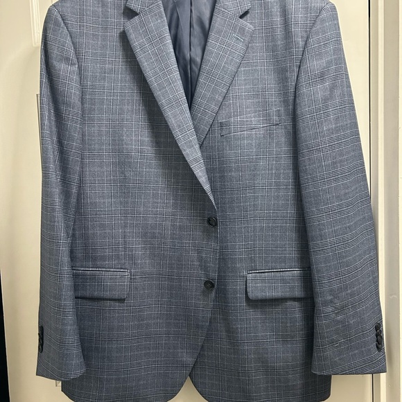 Peter Millar Blue Checkered Blazer